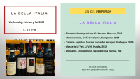 Wine Tasting - LA BELLA ITALIA