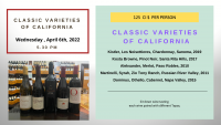 WINE TASTING Classic Varieties of California