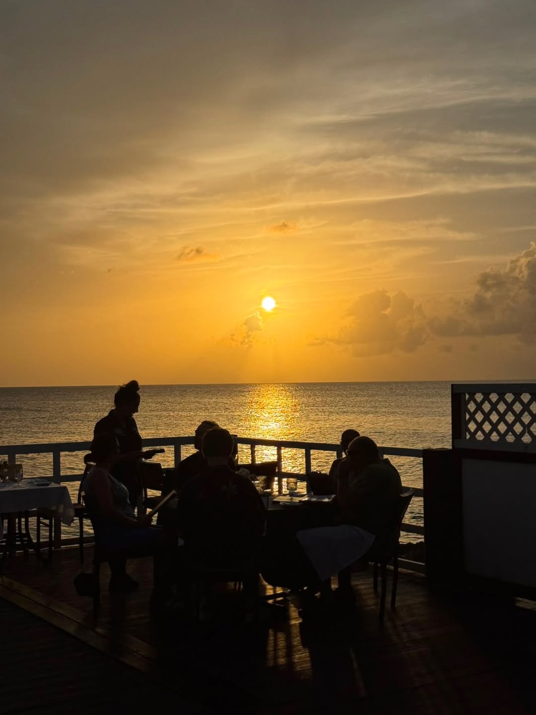 Sunset While Dining in Grand Cayman