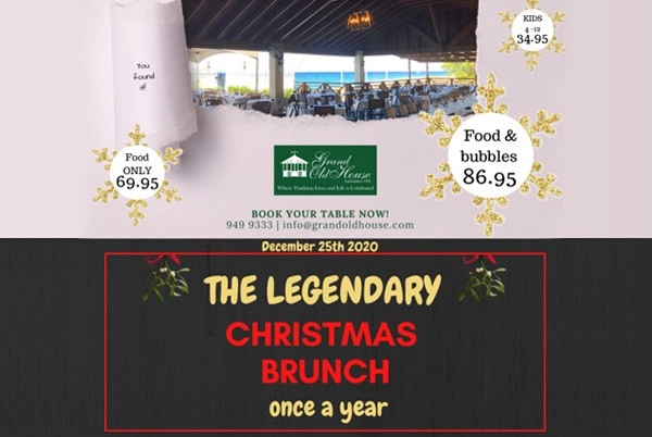 The Legend Returns: The 2020 Grand Old House Christmas Brunch