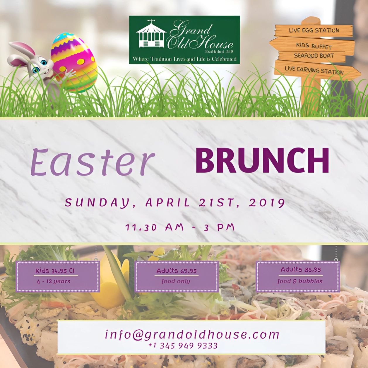 Welcome Spring with Easter Brunch in the Cayman Islands