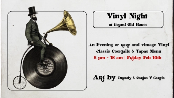 An Evening of Rare Vinyl & Art at Grand Old House