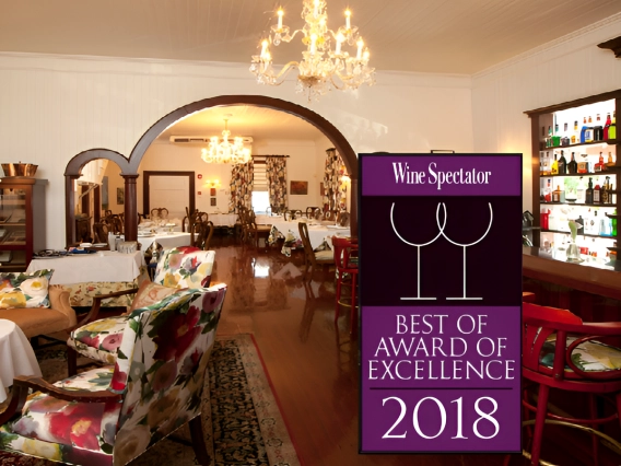 Grand Old House Honored with Wine Spectator Restaurant Award 2018
