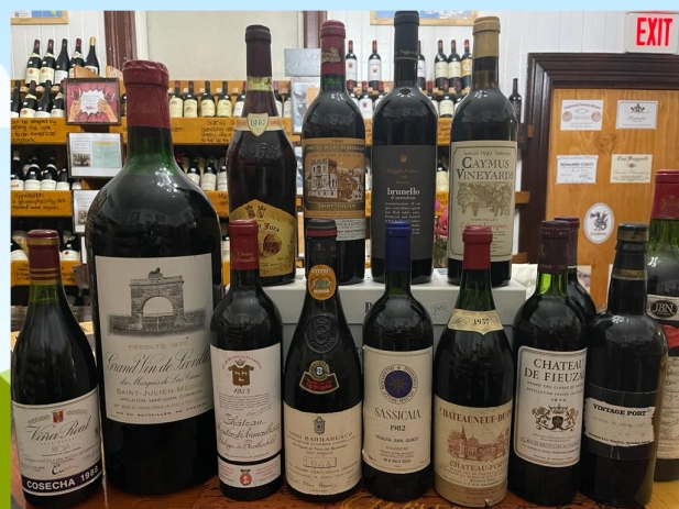 Award winning wine list